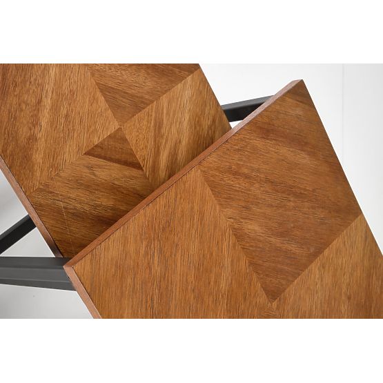 ELZA Set aus 2 Bänken, Nussbaum / Schwarz (1p=1 Stk)