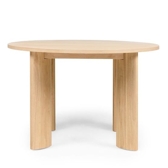 Esstisch Bali 120 cm, rund, cremeweiß