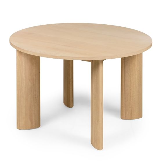 Esstisch Bali 120 cm, rund, cremeweiß