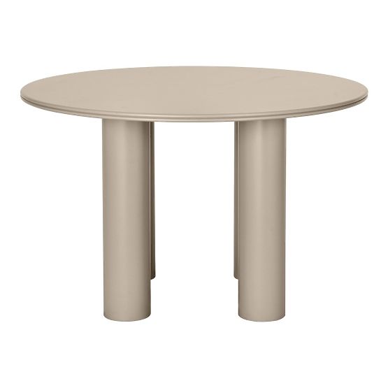 Esstisch Kairo 120 cm, rund, dunkelbeige
