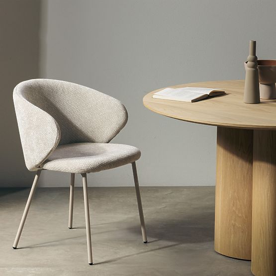 Esszimmerstuhl Adrano, hellbeige/beige Beine