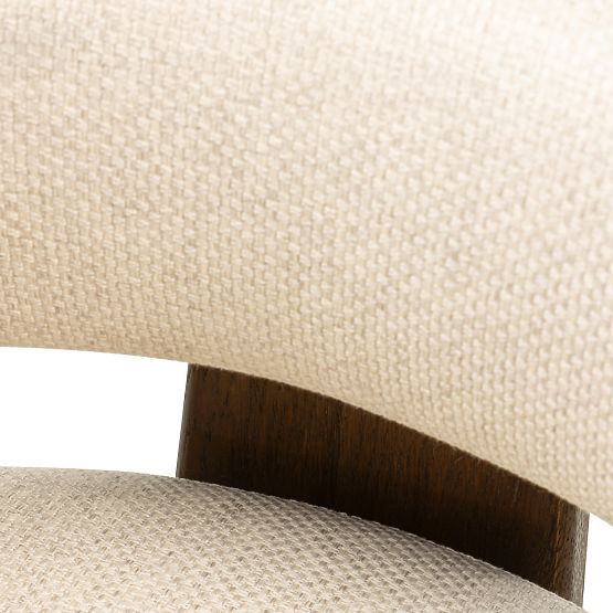 Esszimmerstuhl Bruna, beige, Eiche Mocha