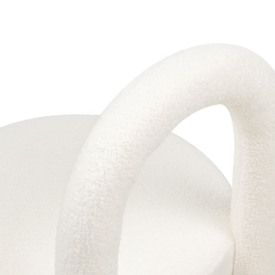 Esszimmerstuhl Ivo, Ecru, Bouclé