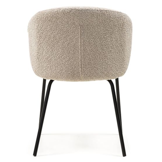 Esszimmerstuhl Larisa, beige/schwarze Beine