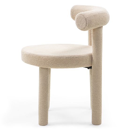 Esszimmerstuhl Pedro 2.0, beige, Bouclé