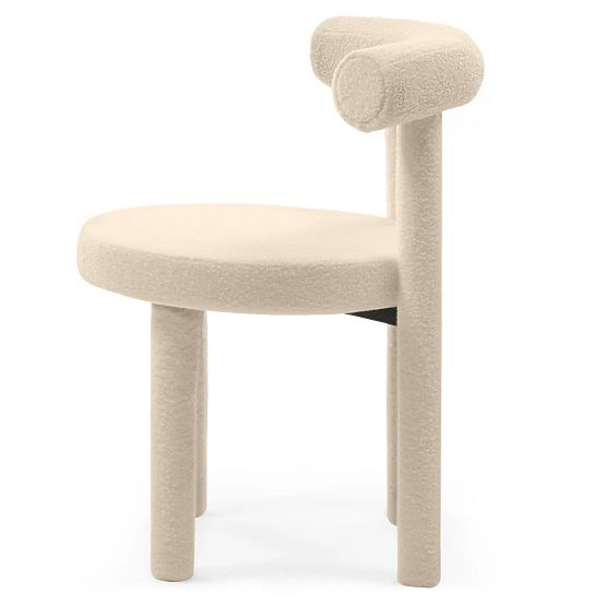 Esszimmerstuhl Pedro 2.0, creme, Bouclé