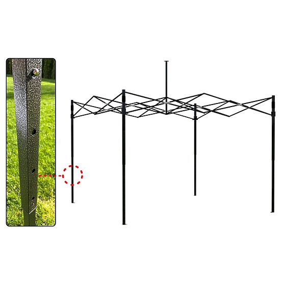 Express Geschäftspavillon 3x3 m blau