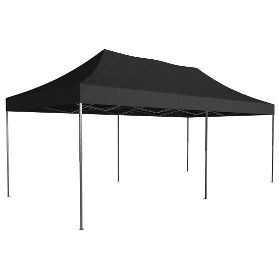 Express Geschäftspavillon - 3x6 m - schwarz