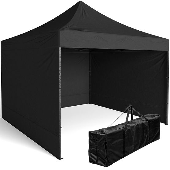 Express-Handelspavillon 3x3 m schwarz
