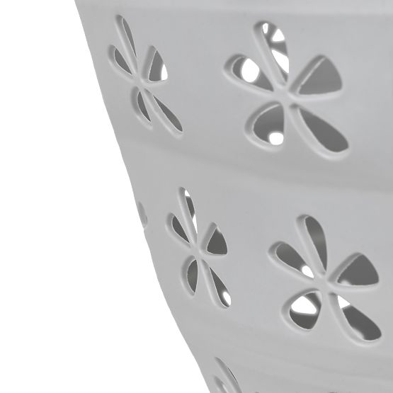 Faltbare ovale Schüssel 50 x 37 cm weiß-grau OVAL COMPACT 25L