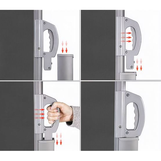 Faltmarkise 300x200 cm Seitenrollo Paravent für Garten Terrasse Anthrazit