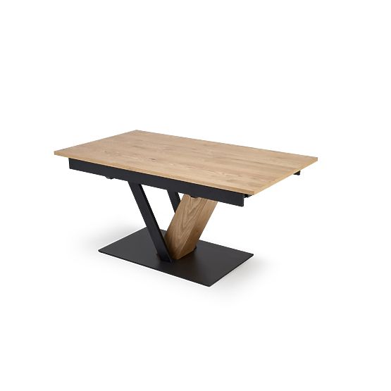 FANIS ausziehbarer Tisch, natur/schwarz (3p=1 Stück)