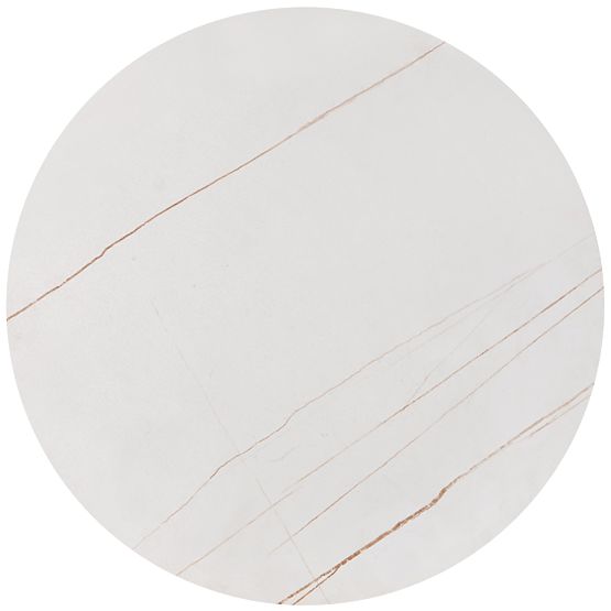 FATIMA Set aus 2 Tischen, weißer Marmor / Gold (1p=1Stk)