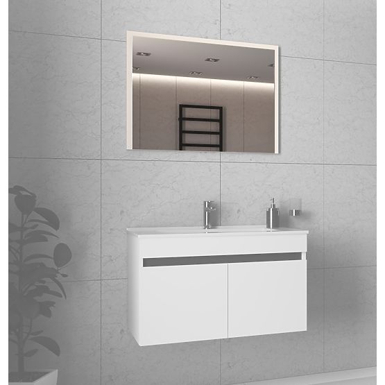 FIGARO Spiegel 80 cm weiß