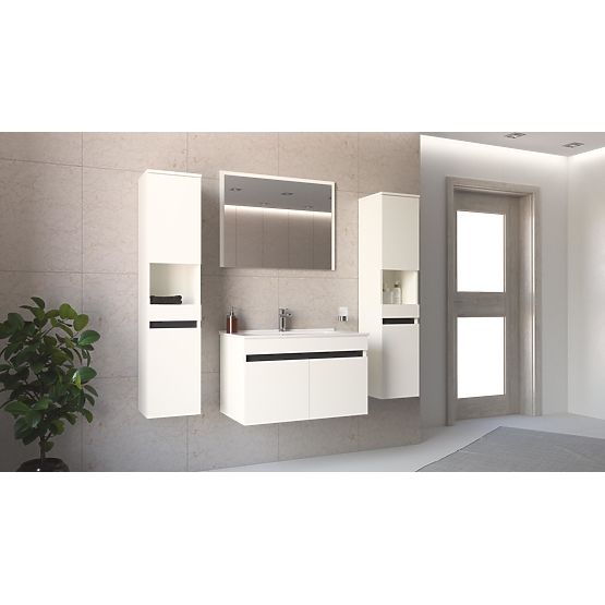 FIGARO Spiegel 80 cm weiß