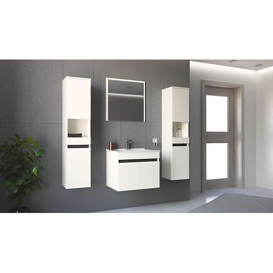 FIGARO Unterschrank für Waschbecken 60/2D weiß (1p=1Stk)