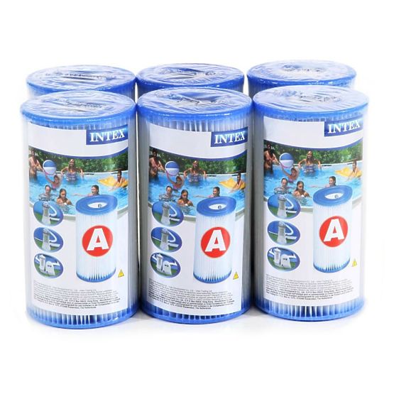 Filter Typ A - für Intex Poolpumpe 29000 - 6 Stück