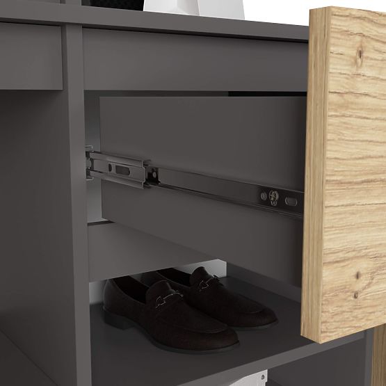 FLURSET ENTRO PK GRAFIT GRAU / EICHE ARTISAN