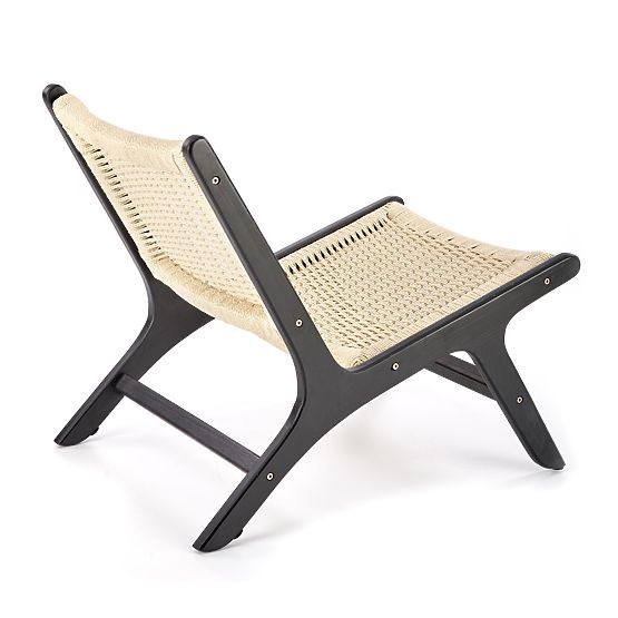 FODEN Relaxsessel, schwarz / natur (1p=1 Stk.)