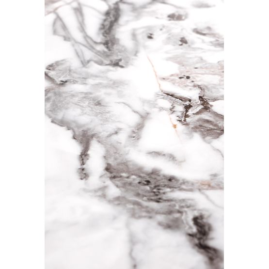 FORMOSA Set aus 2 Bänken, weißer Marmor / schwarz (2p=1Stk)