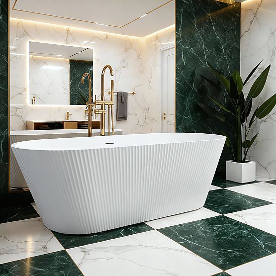 Freistehende Acrylbadewanne OFELIA 170