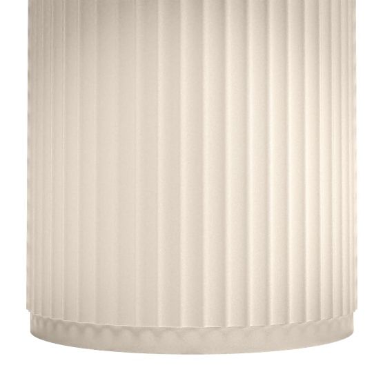 Freistehendes Waschbecken Ciriola, Verbundwerkstoff, 45x90 cm, beige-grau, taupe, geriffelt