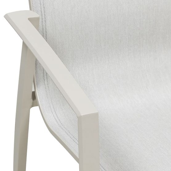 Garten-Set Canelli, ausziehbarer Tisch 175-234 cm + 8 Stühle, Aluminium, hellbeige