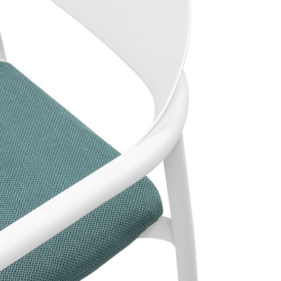 Garten-Set Marinelli, ausziehbarer Tisch 230-300 cm + 8 Stühle, Aluminium, weiß