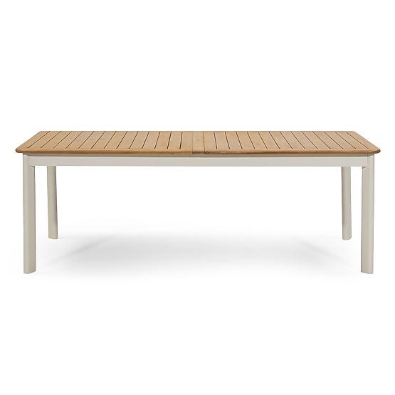 Garten-Set Porticato, ausziehbarer Tisch 211-300 cm + 12 Stühle, Akazienholz FSC, Teak-Optik