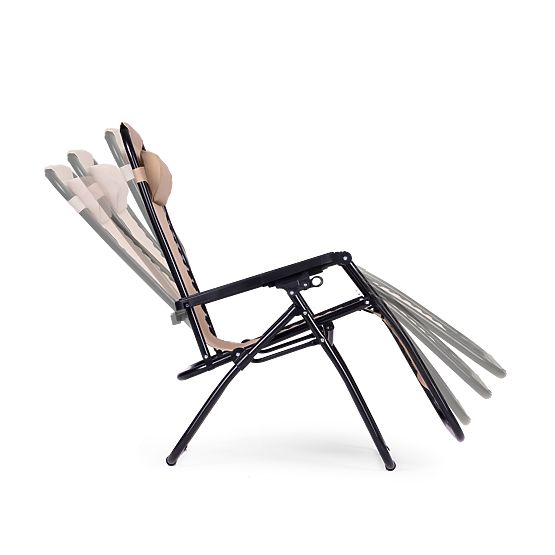 Garten-Strandliege mit verstellbarer Rückenlehne ZERO GRAVITY ModernHome - beige