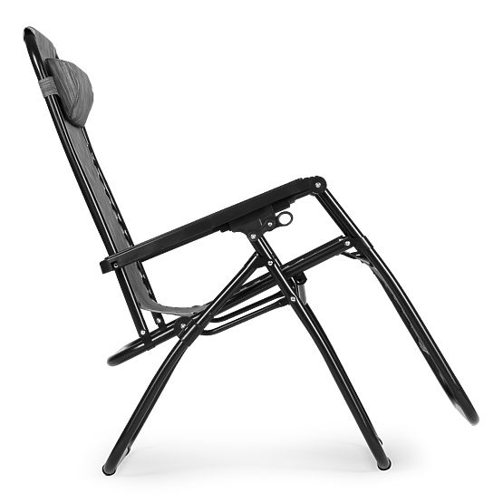 Garten-Strandstuhl mit verstellbarer Rückenlehne ZERO GRAVITY ModernHome - grau