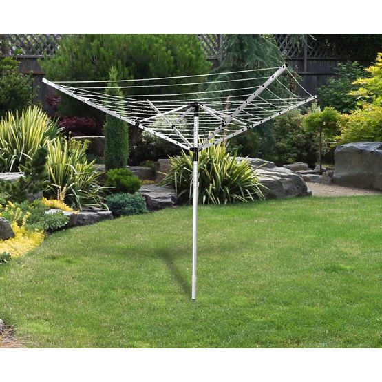 Garten-Wäschespinne 260 cm + Bohrer