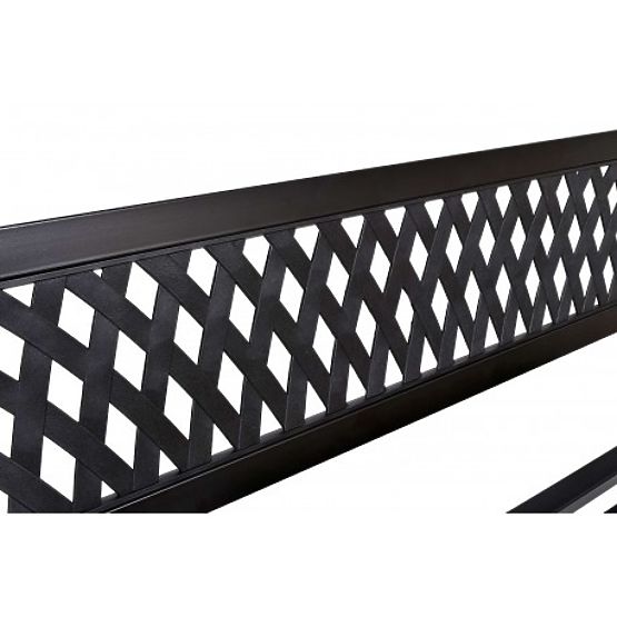 Gartenbank aus Stahl ROMBO