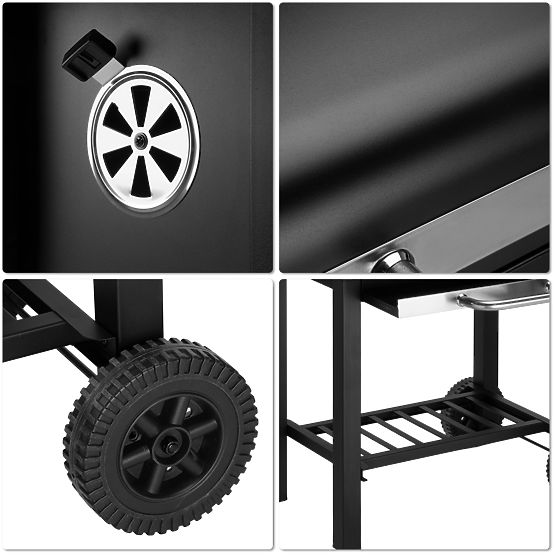 Gartenkohlegrill CARBON schwarz