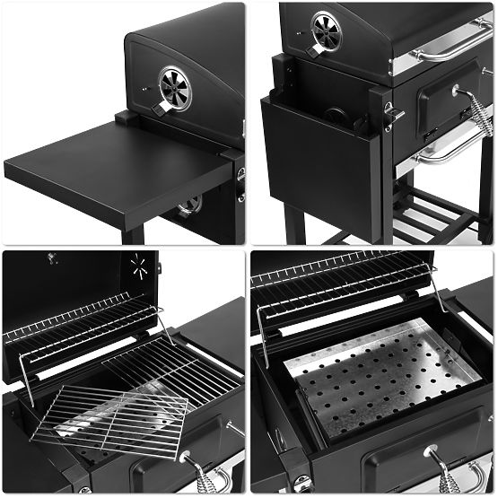 Gartenkohlegrill CARBON schwarz