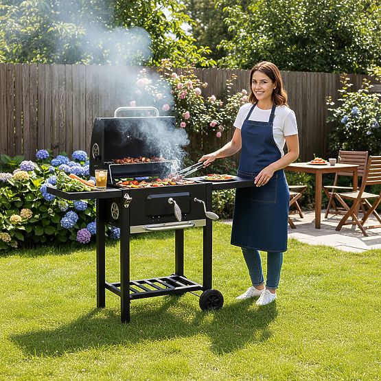 Gartenkohlegrill CARBON schwarz