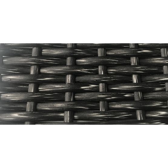 Gartenliege aus Technorattan + Tisch TWIST grau