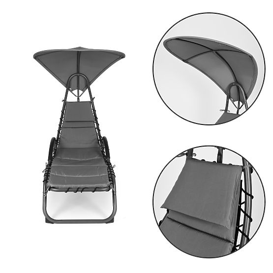 Gartenliege mit großem ovalem Dach ModernHome