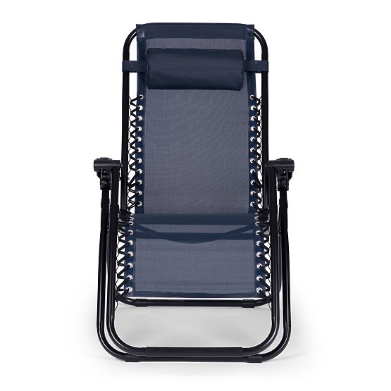 Gartenliege Stuhl mit verstellbarer Rückenlehne ZERO GRAVITY ModernHome - blau
