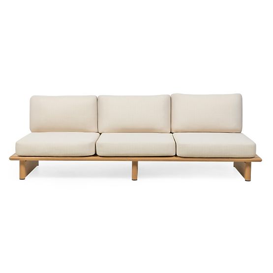 Gartenmöbel-Set Conny Aluminium, hellbeige, Holzoptik