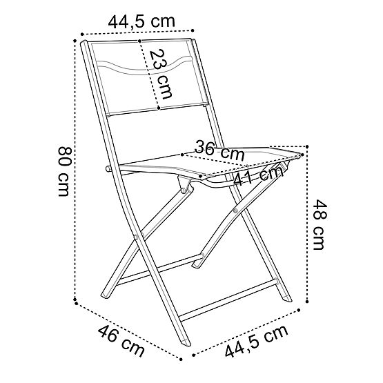 Gartenmöbel-Set FLORA Tisch + 2 Stühle
