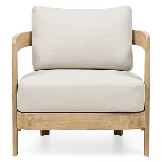 Gartenmöbel-Set Japandi Akazienholz FSC, Teak-Optik, hellbeige, abgerundet