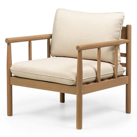 Gartenmöbel-Set Mortlake aus Eukalyptusholz FSC, Teak-Optik, hellbeige