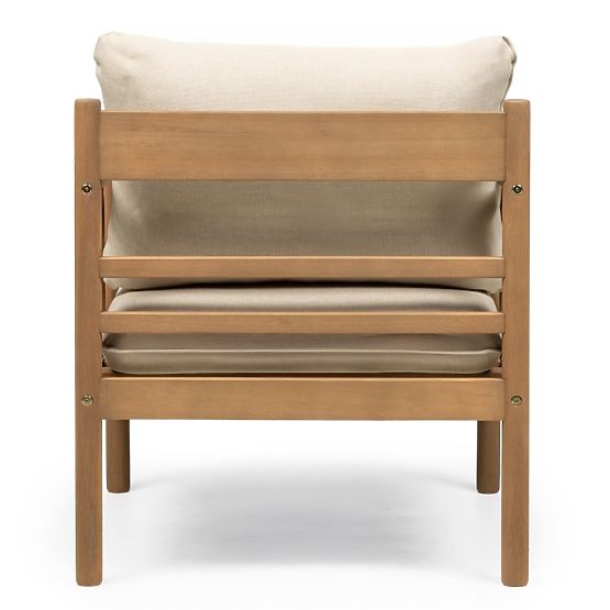 Gartenmöbel-Set Mortlake aus Eukalyptusholz FSC, Teak-Optik, hellbeige
