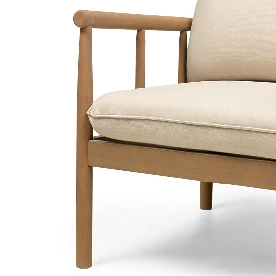 Gartenmöbel-Set Mortlake aus Eukalyptusholz FSC, Teak-Optik, hellbeige
