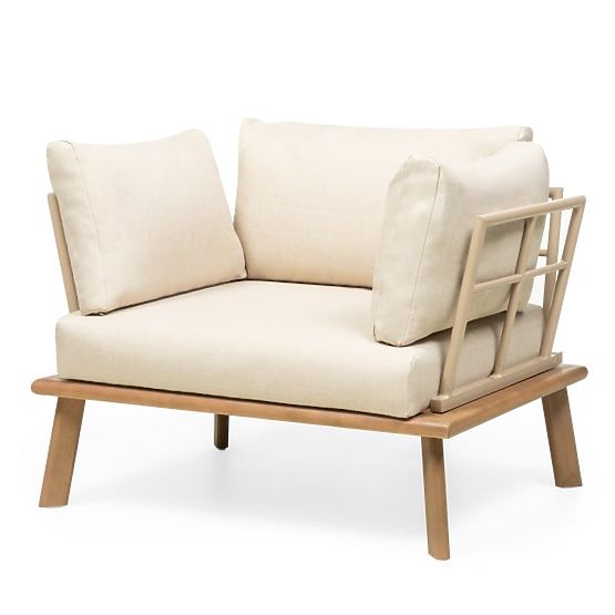 Gartenmöbel-Set Penne Eukalyptusholz FSC, Aluminium, Beige
