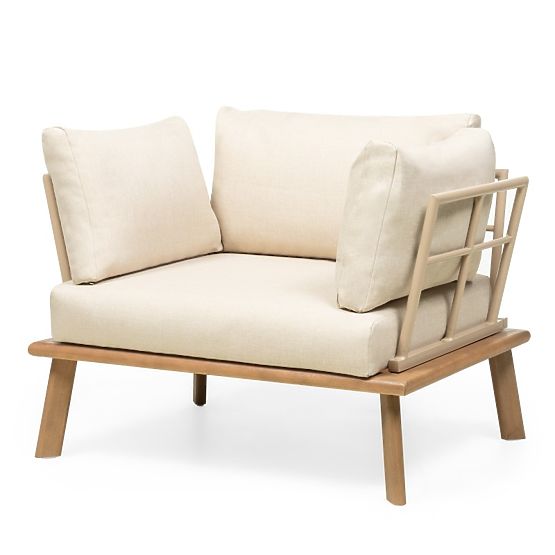 Gartenmöbel-Set Penne Eukalyptusholz FSC, Aluminium, Beige