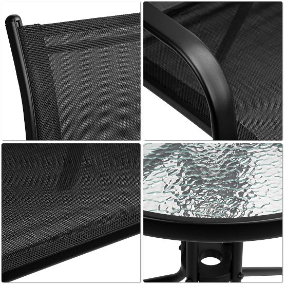 Gartenmöbelset PALMA Tisch + 2 Stühle