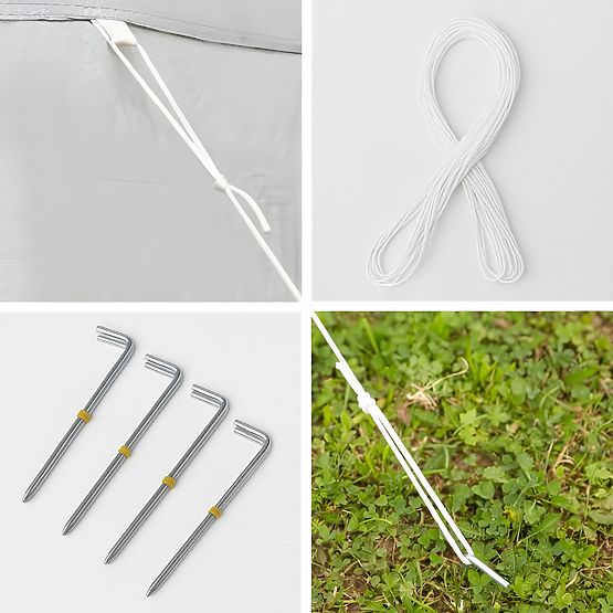 Gartenpavillon-Zelt 3x3 m automatisch aufklappbar + 4 Seitenwände MultiGarden