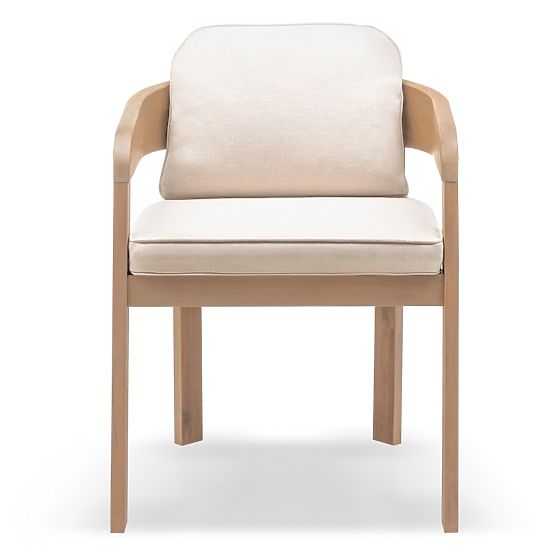 Gartenset Satori, Tisch 183 cm + 6 Stühle, Akazienholz FSC, Teakoptik, beige, abgerundet